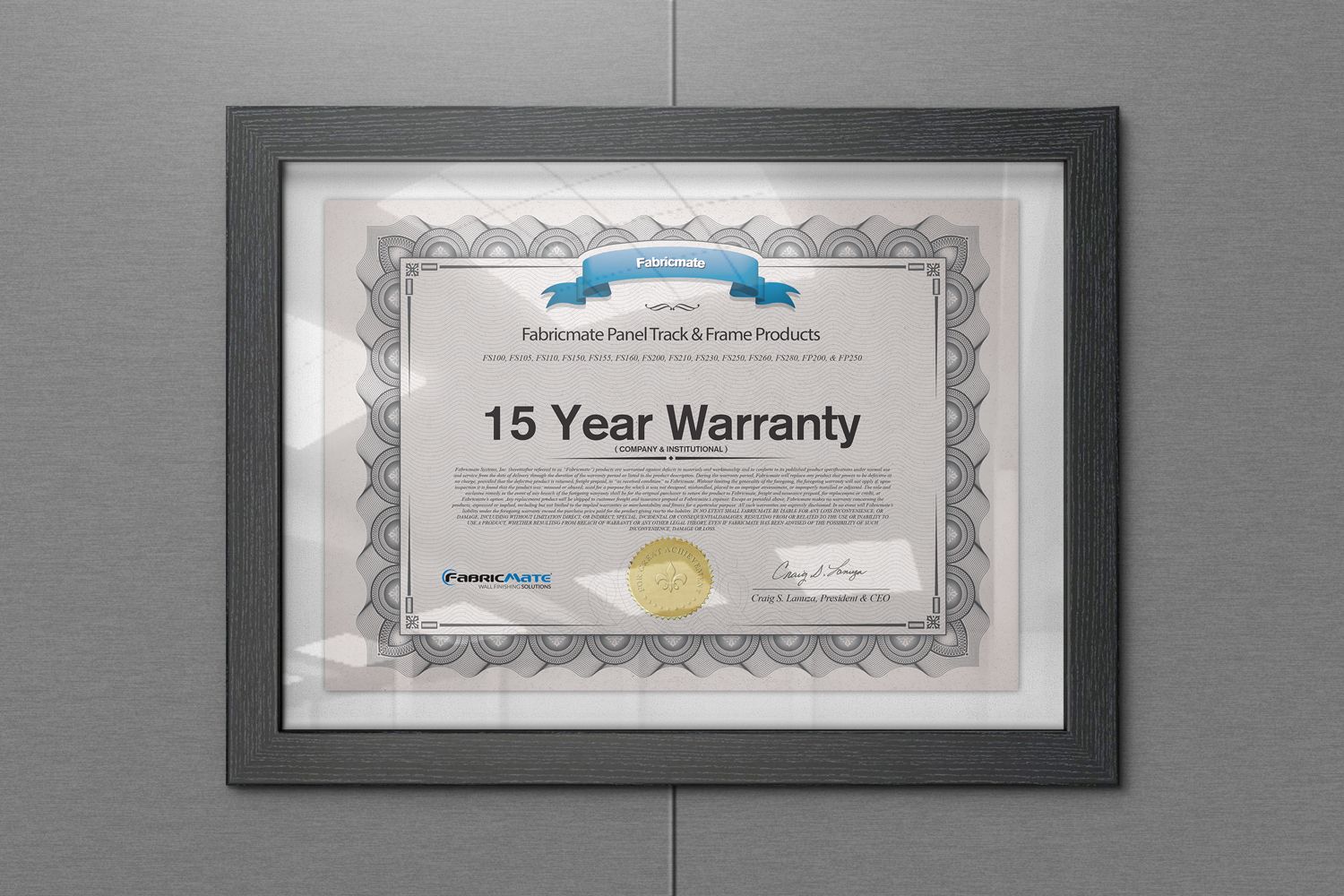 15 year warranty commercial