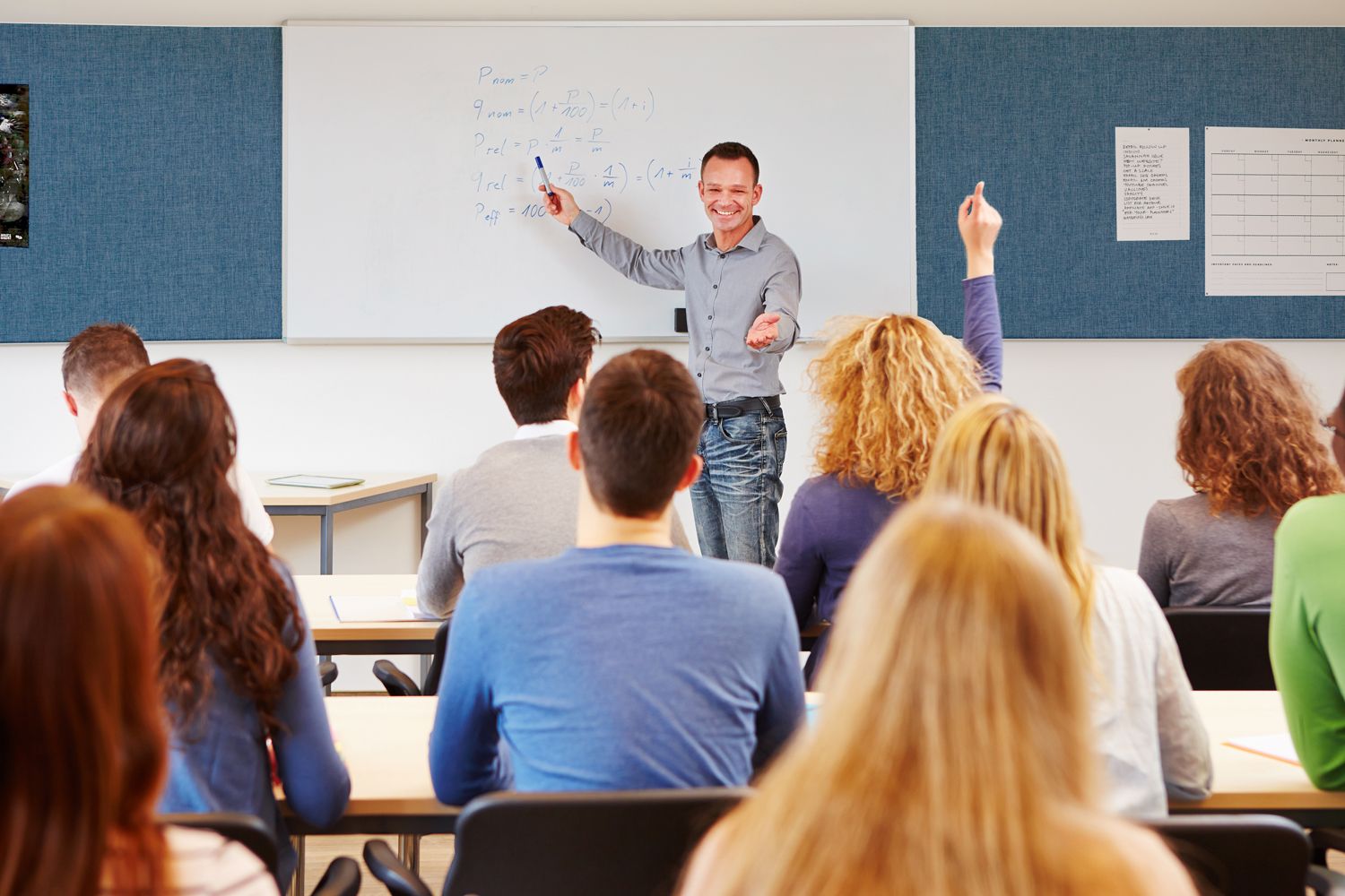 single band school panel layout in a classroom by fabricmate