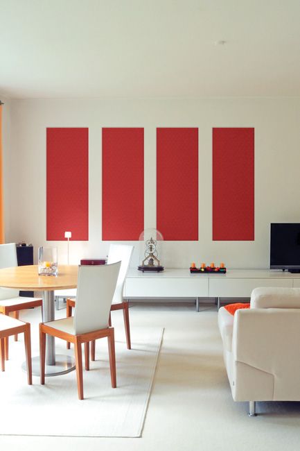 Fabricmate Acoustic Panels in Living Room