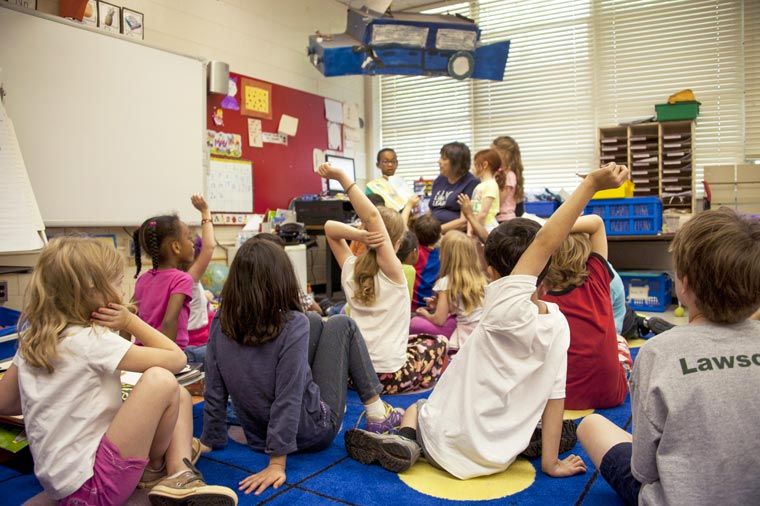 Acoustic Panels in classroom to dampen sound