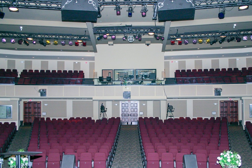 2. Acoustic Panel Installation in a Church