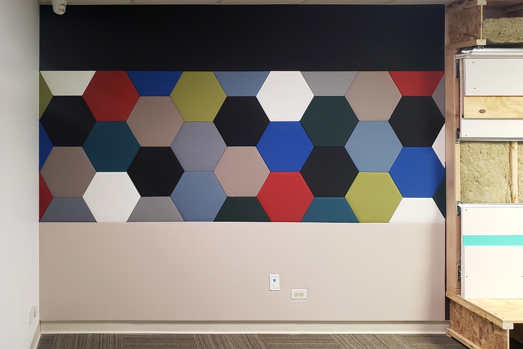 41. Geometric Pattern Installed in Office Remodel