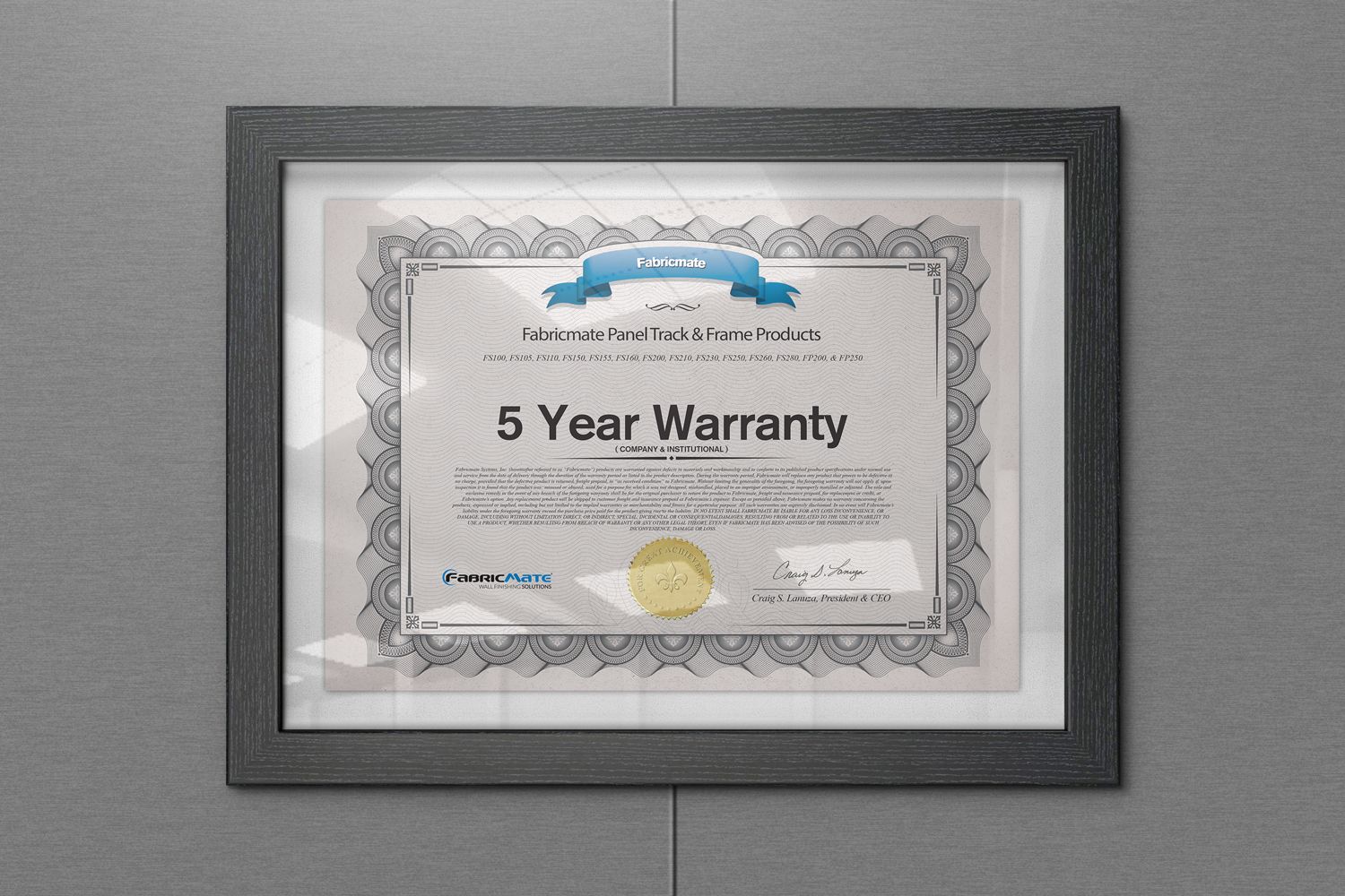 5 year warranty commercial