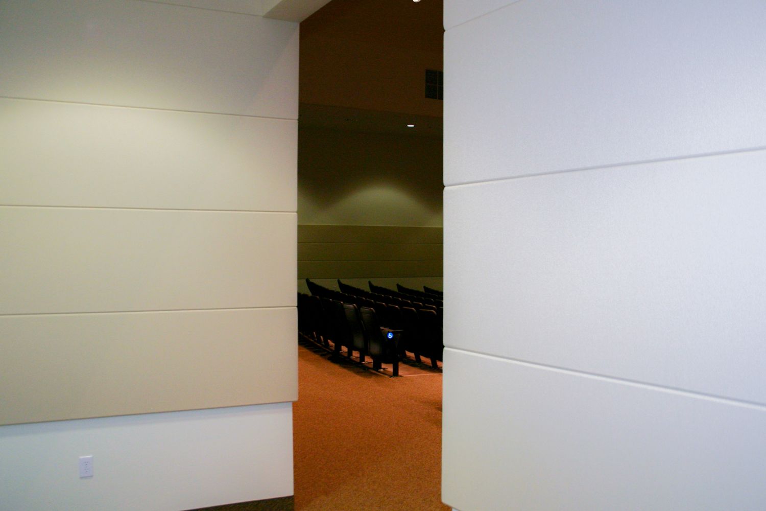 Triple Band Wall Protection in Worship Environment