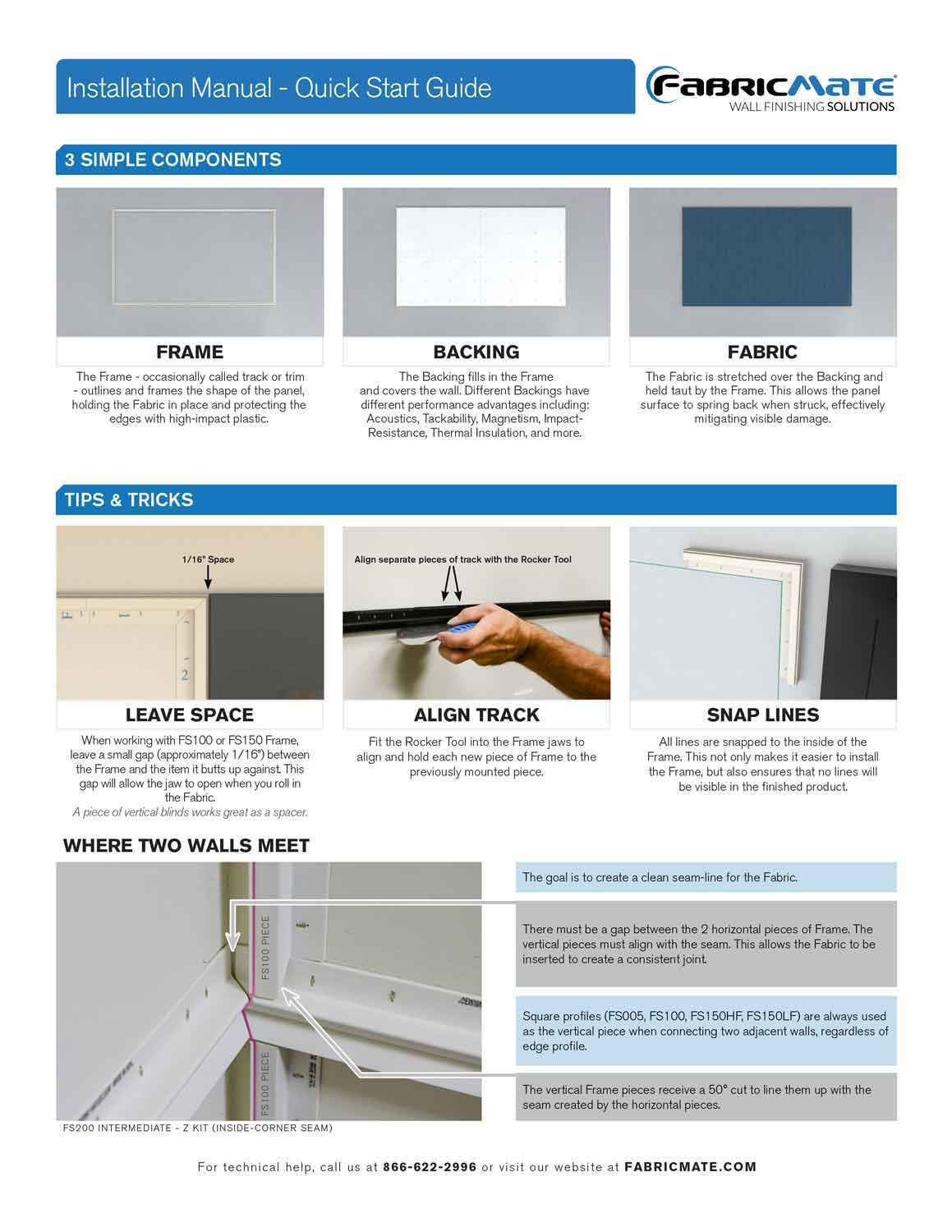 FABRICMATE QUICK START GUIDE