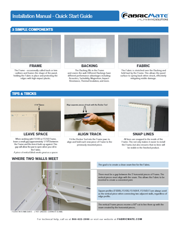 Fabricmate Quick Start Installation Guide