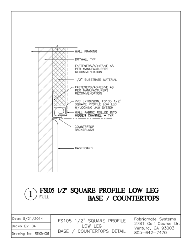 BASE COUNTERTOPS - FS105-001