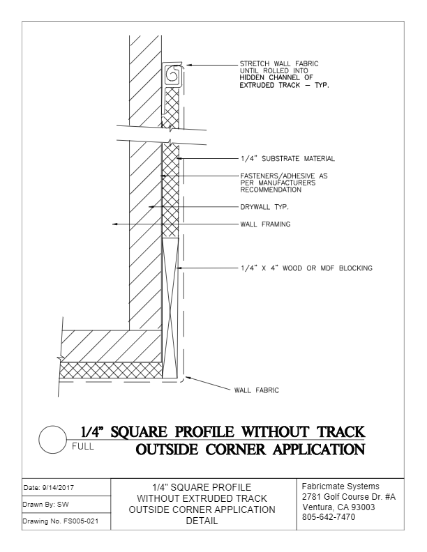 OUTSIDE CORNER NO TRACK - FS005-021