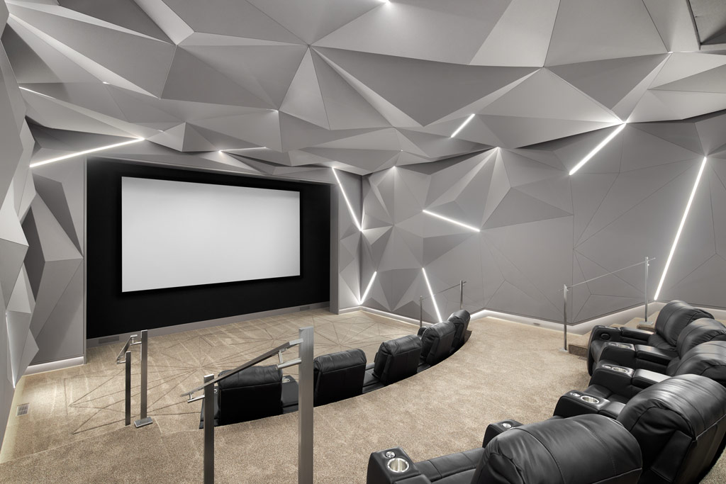 Geometric 3D Design in Home Theater-3