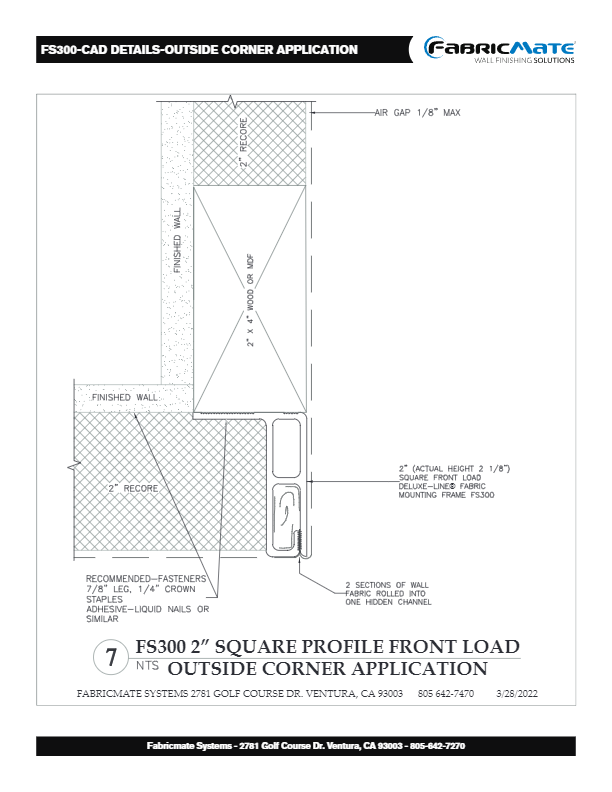 OUTSIDE CORNER - FS300